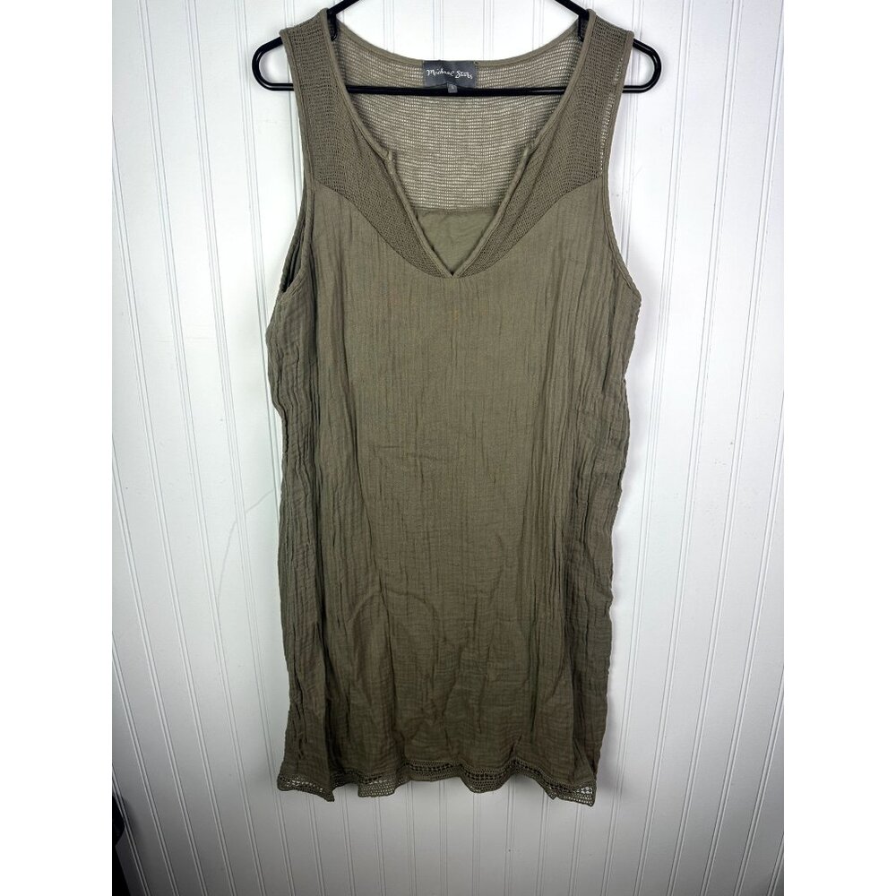 Michael Stars Olive Sleeveless Top Size large